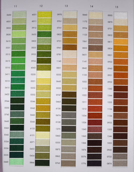 Thread Color Samples Page 3
