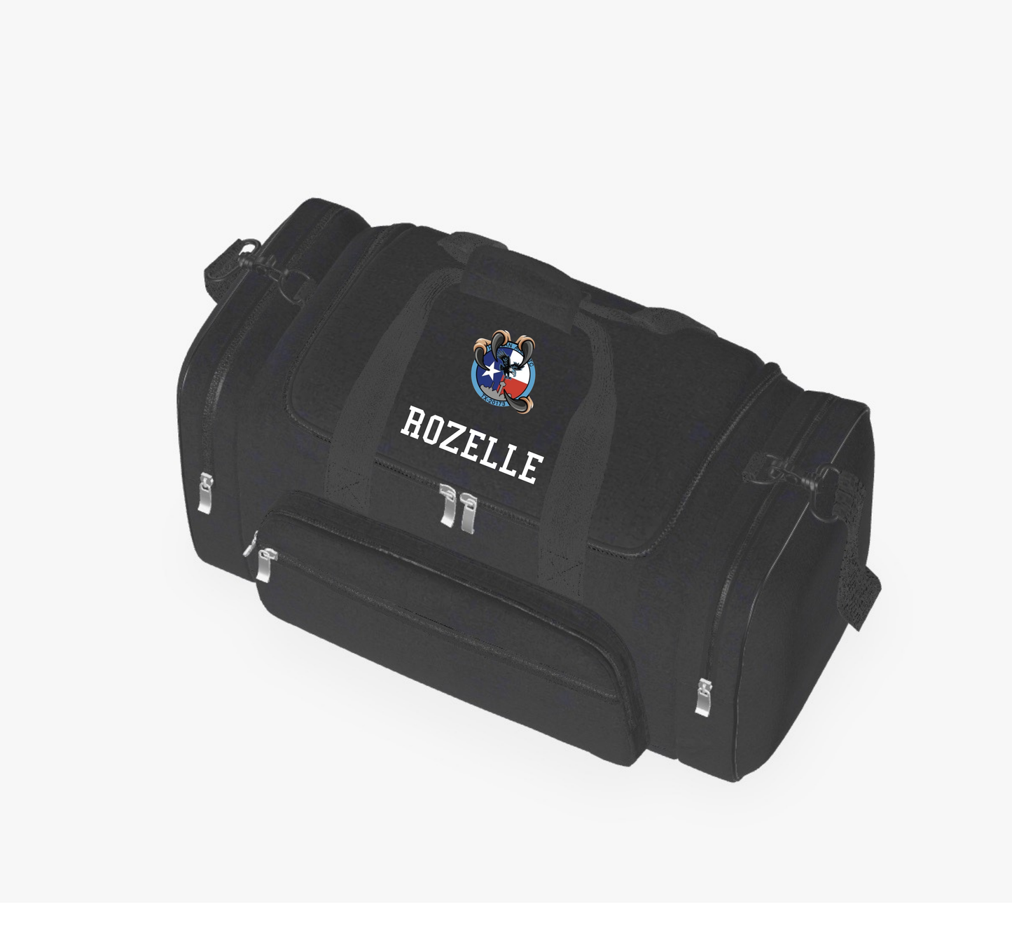 Harlan JROTC Personalized Duffel Bag | Embroidered or DTF Logo | Custom Last Name Team Bag