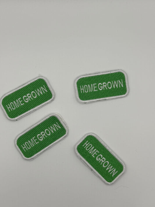HOMEGROWN Street Sign Patch – Sew On, Iron On, or Velcro® Backing