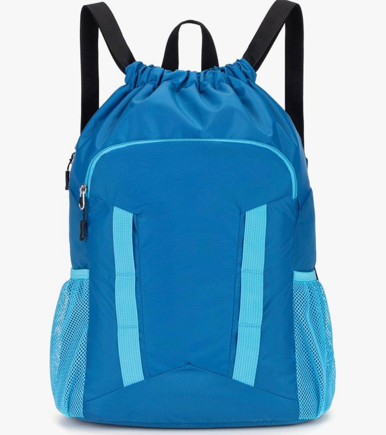 Harlan JROTC Drawstring Backpack | Embroidered or DTF Logo | Black or Blue Cadet Gear Bag