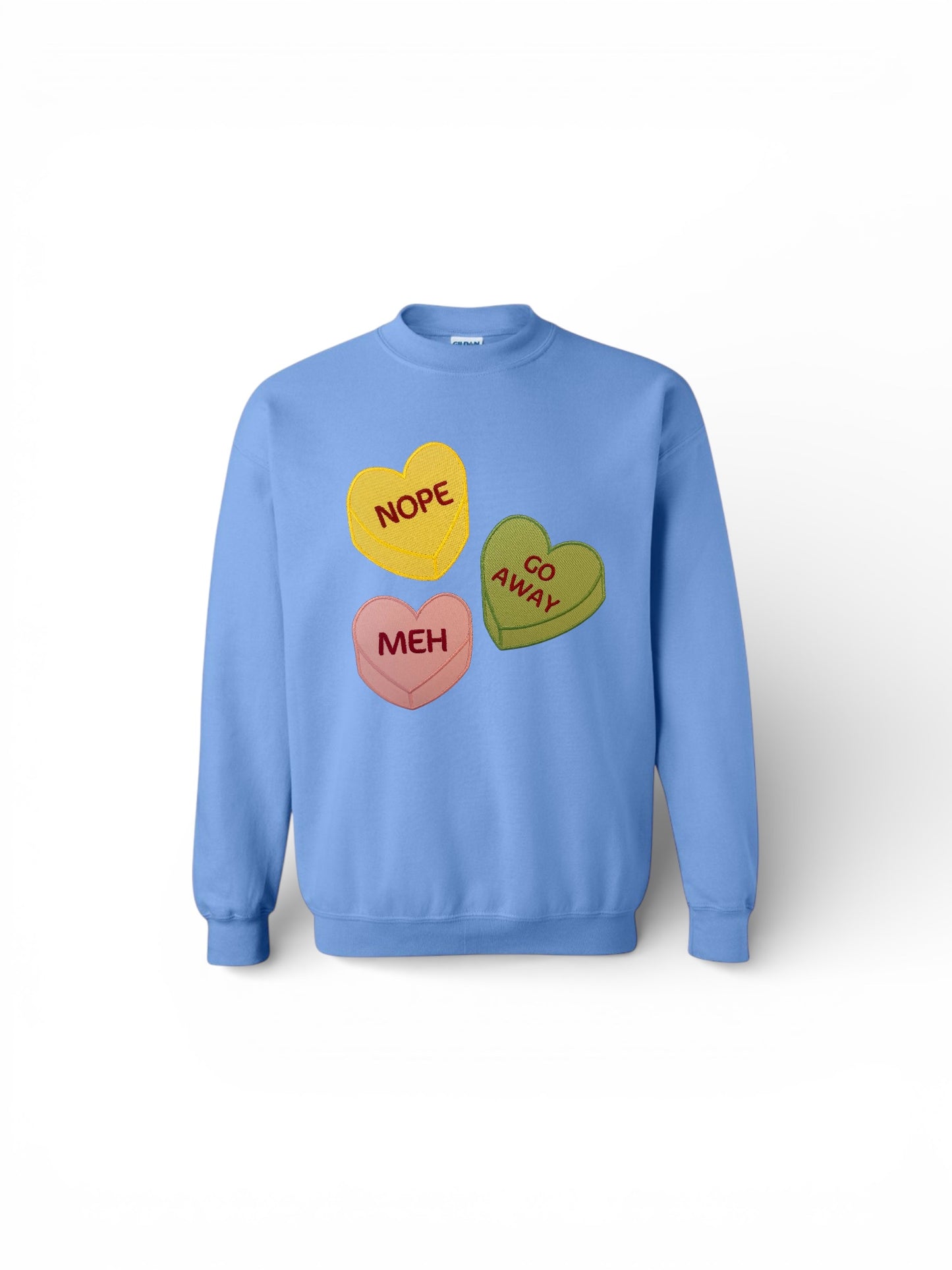 💔 Anti-Valentine Candy Heart Sweatshirt | Funny Valentine’s Day Crewneck