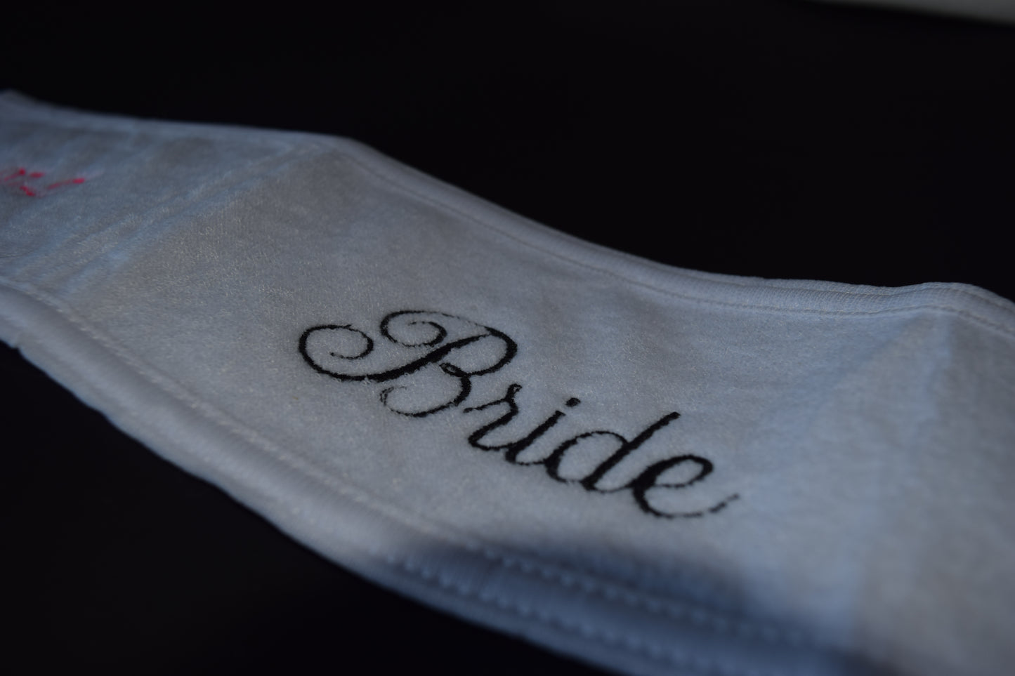 Personalized Bridal Spa Headband – Custom Bride Headband for Wedding Day, Bridal Party, Getting Ready Photos, Bridal Shower Gift