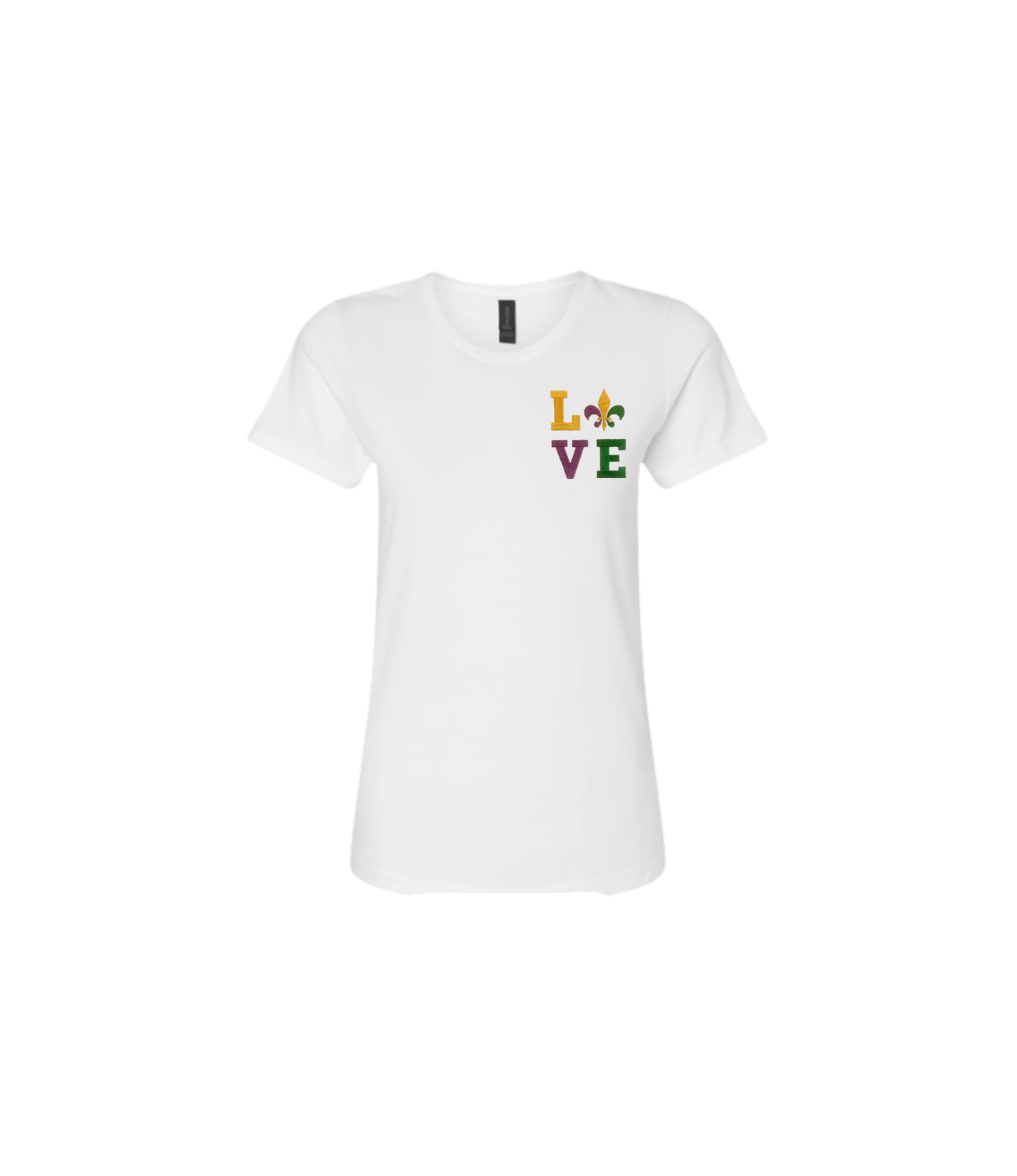 Mardi Gras LOVE Shirt – Gildan Cotton Tee | Unisex Mardi Gras T-Shirt Perfect for Men and Women