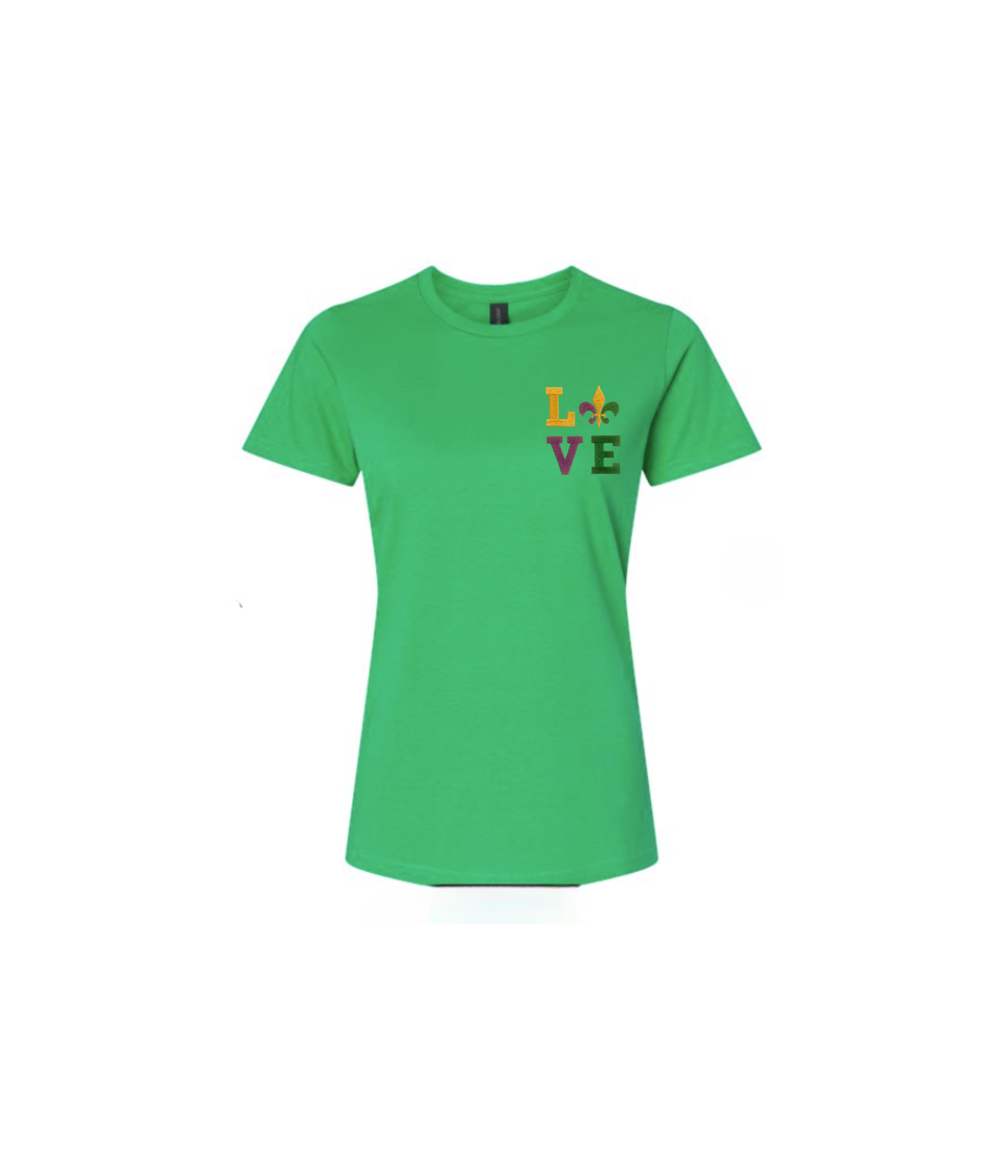 Mardi Gras LOVE Shirt – Gildan Cotton Tee | Unisex Mardi Gras T-Shirt Perfect for Men and Women